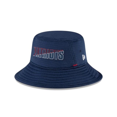 New England Patriots Gorra | New Era NFL Official Summer Sideline Stretch Bucket Hat Mexico - Azules